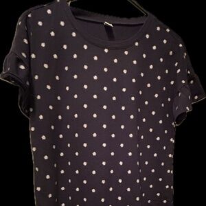 Old Navy Short Sleeve Daisy Dress Navy Blue size S EUC